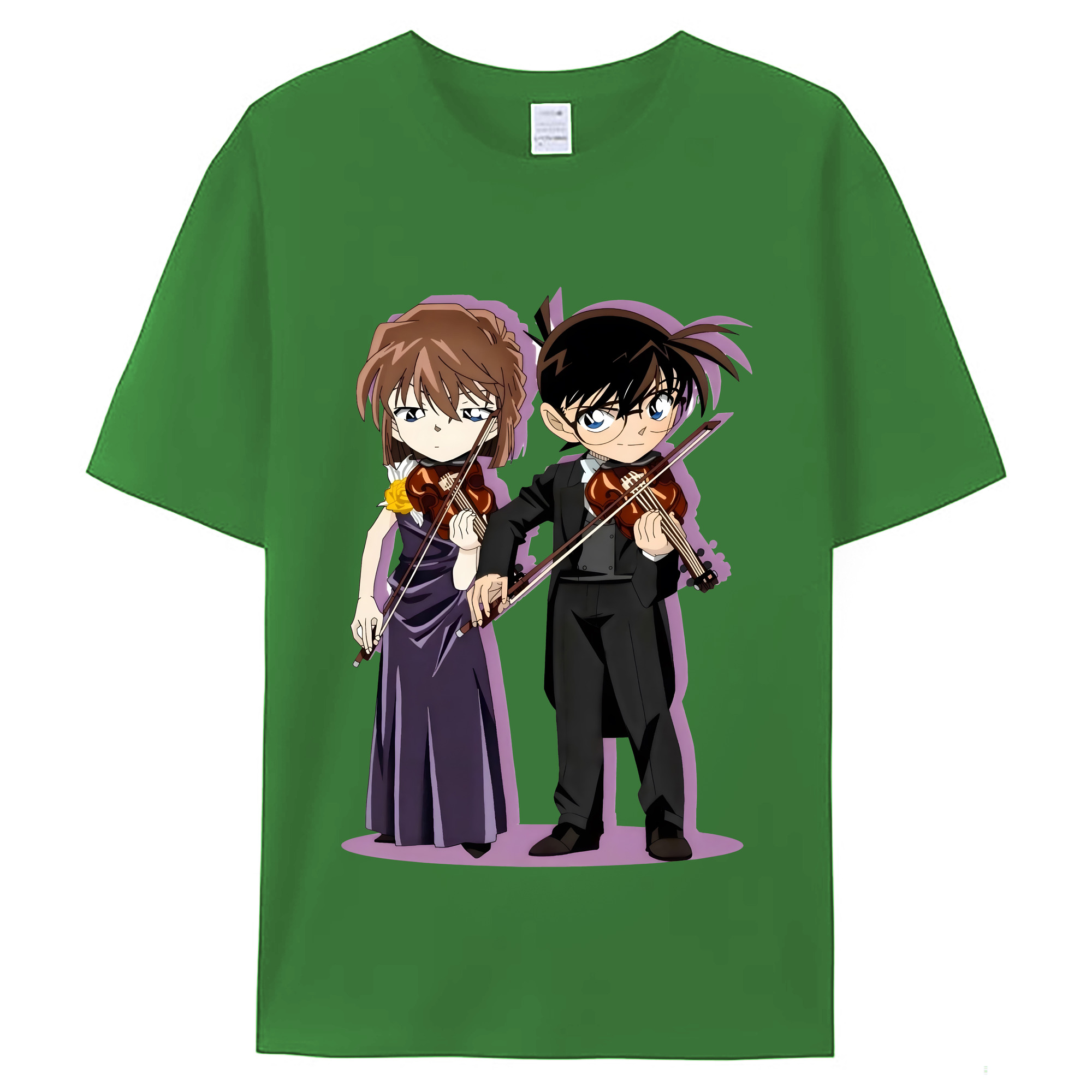 （画像用） 名探偵コナン 灰原 哀 はいばら あい Detective Conan Anita Hailey、Vi Graythorn Haibara Ai レディースカジュアルプリントTシャツ（綿100％）